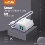 CARGADOR COMPLETO LDNIO TIPO C 3.1A